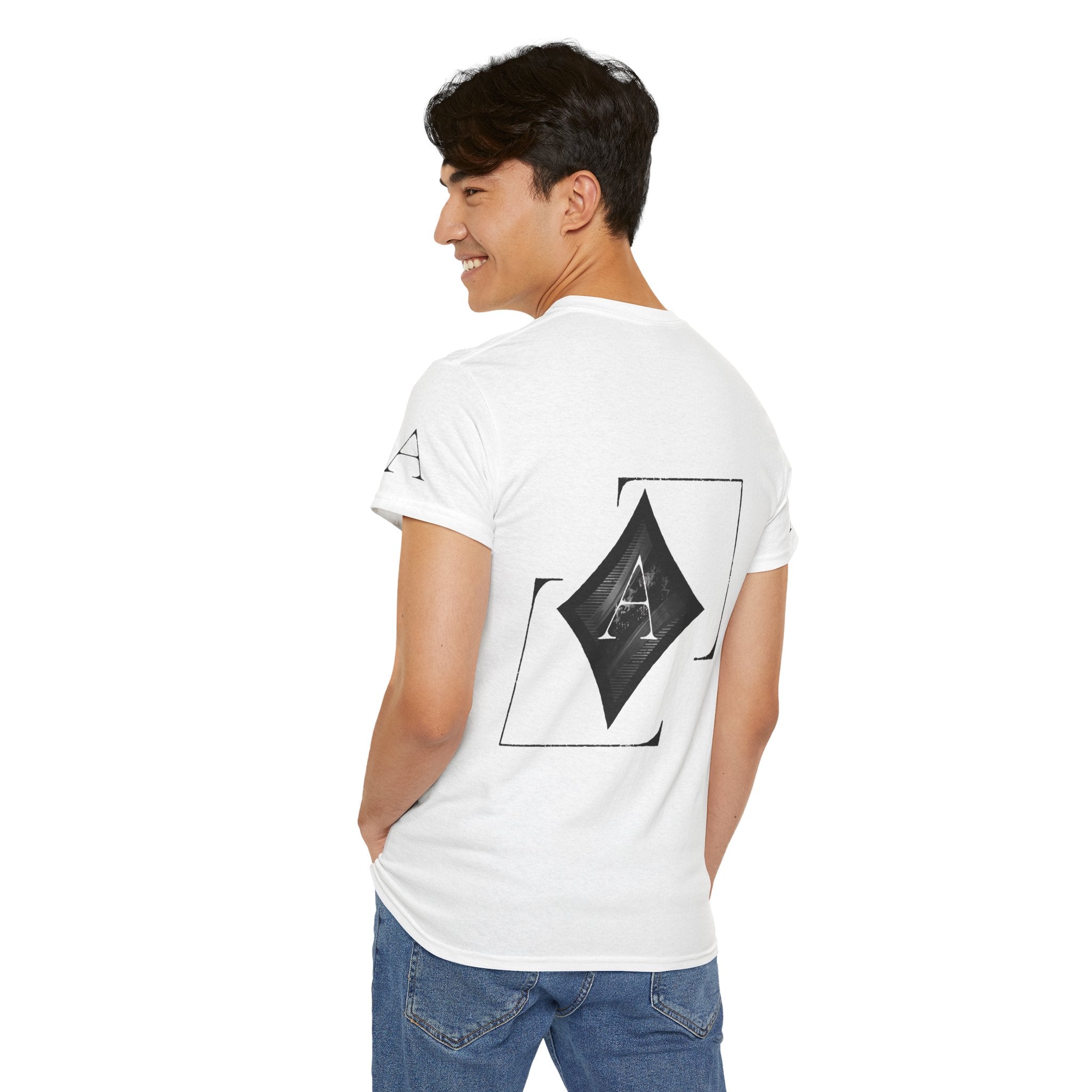 White Ace of Diamonds Tee